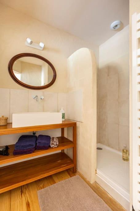 Chambre Double Cosy - Gite De La Louve Fougax-et-Barrineuf Exterior foto