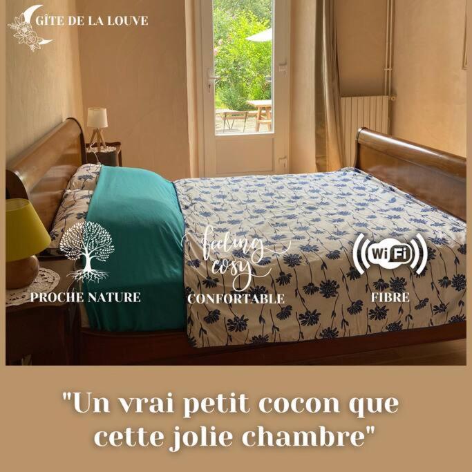 Chambre Double Cosy - Gite De La Louve Fougax-et-Barrineuf Exterior foto